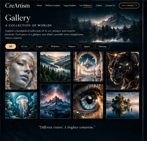 CreArtism gallery preview